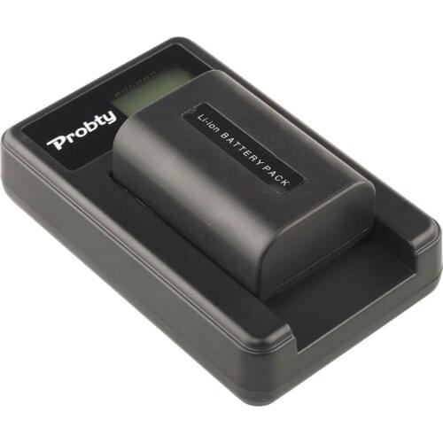 PROBTY NP-FV50 NP FV50 Camera Battery + LCD USB Charger for SONY HDR CX390 290E PJ510 820E 790E 660E XR260 CX700E PJ50E 30E SR68
