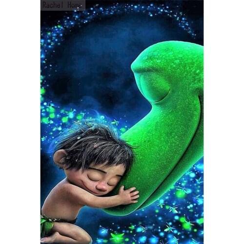 Diamond Embroidery Diy Diamond Painting Cross Stitch Kits Diamond Mosaic Children and dinosaurs Full Square Diamond Embroidery