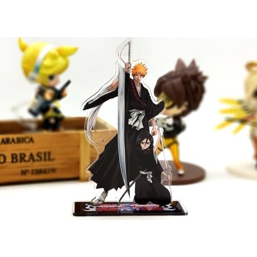 Love Thank You bleach Kurosaki Ichigo Rukia Kuchiki acrylic stand figure model plate holder cake topper anime japanese manga