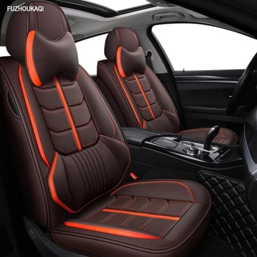 Front+rear leather car seat covers for Volkswagen vw passat b5 b6 b7 polo 4 5 6 7 golf tiguan jetta touareg AUTO accessories car