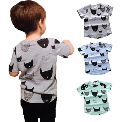 Children in Europe and the United States childrens wear boys summer wear short-sleeved t-shirts t-shirts baby render