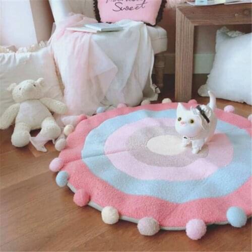 Baby Play Mats Kids Rug INS Infant Bedding Blanket Game Crawling Pad Childrens Developing Carpet Toys For Children Playmat 90CM