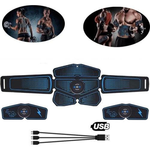 USB Recharge Electric Press Simulator Massager Abdominal Muscle Sports Gym Home Exercise Fitness Equipment Training Apparatus