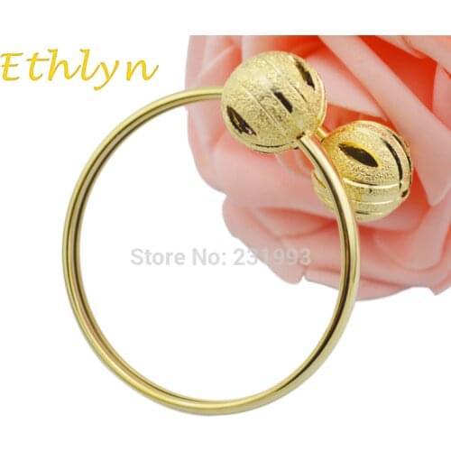 Ethlyn top sale trendy ethiopian jewelry style bangle gold filled fashion jewelry bangle for women Christmas Day Gifts B7
