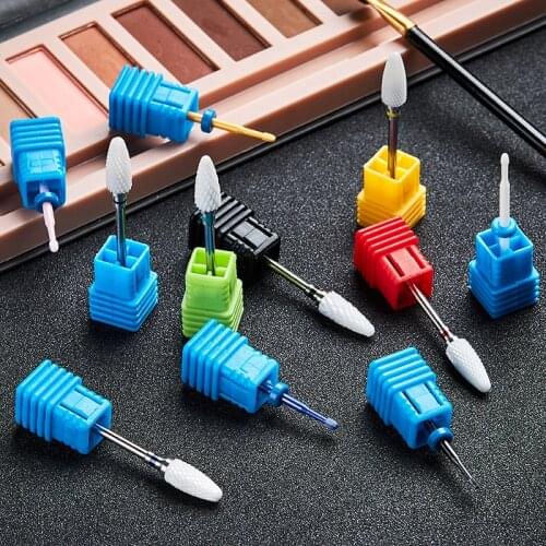 Nail Drill Bit Cuticle Cutter For Electric Manicure Drills Machine Accessories Nail Files Electric Nail Drill Nail Art Tools