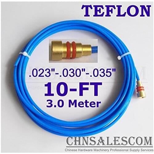 CHNsalescom PTFE Liner 10-ft MIG Welding Guns Wire Size 0.023"-0.030"-0.035" MI TW LI