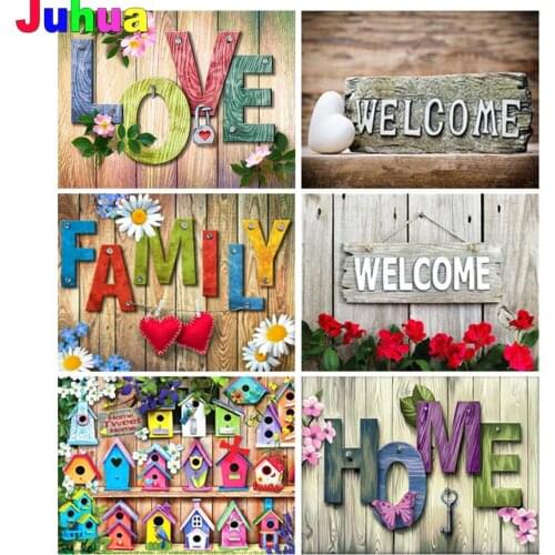Love home 5D DIY Diamond Painting full drill mosaic welcome family diamond embroidery gift diamond stitch home decor