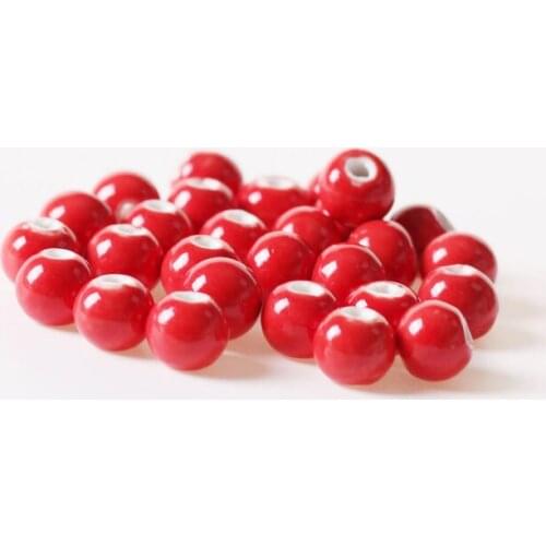 Missxiang Ceramic Beads Students Womens Hand-woven Material DIY Necklace Bracelet Accessories Loose big hole Beads jewelry