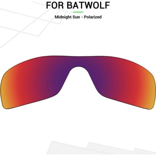 Mryok Anti-Scratch POLARIZED Replacement Lenses for-Oakley Batwolf Sunglasses Midnight Sun