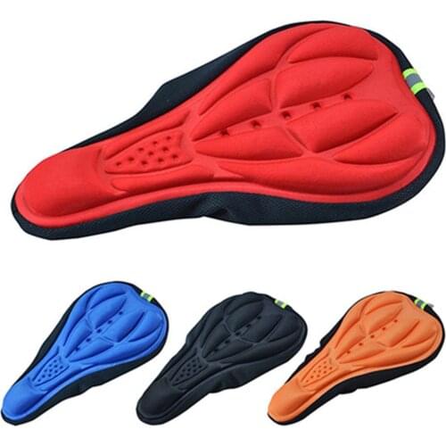 NEW 3D Soft Silicone Cycling Bicycle Bike Cover Saddle Breathable Mat Cushion Seat Gel Cushion Soft Pad Bicycle Bike Accessories