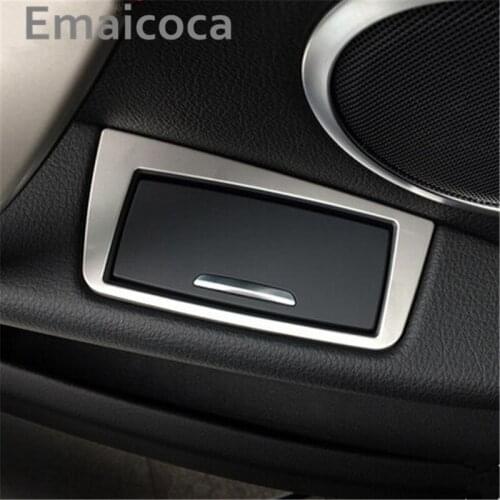 2pcs Stainless Steel Cigarette ash-tray cover decaration Frame trim for BMW 3-Series F30 F34 320Li 328Li 3GT