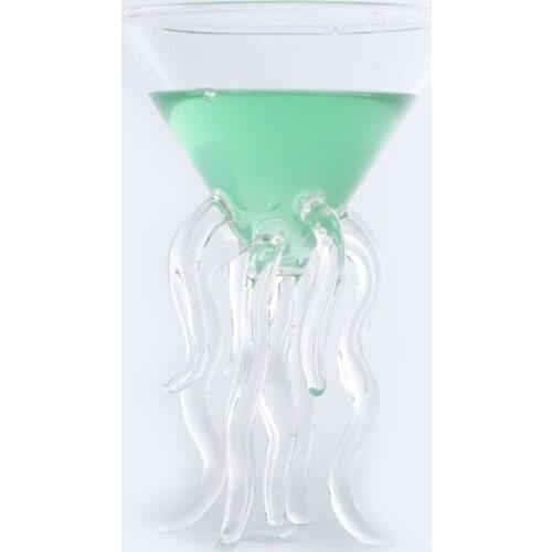Octopus Cocktail Glass Transparent Jellyfish Glass Cup Juice Glass