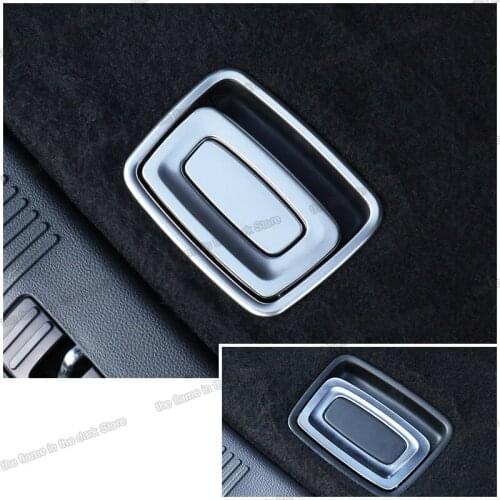 Lsrtw2017 Stainless Steel Car trunk Rear Spare Tire Handle Panel Trims for Mg Hs 2018 2019 2020 Accessories Parts decoration