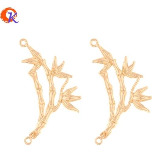 Cordial Design 50Pcs 20*36MM Jewelry Accessories/Hand Made/Copper Material/Bamboo Shape/DIY Making/Connectors/Earring Findings