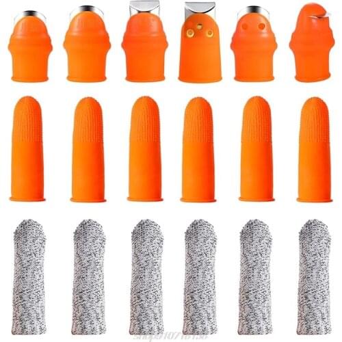 Silicone Thumb Knife Gardening Thumb Cutter Multi Shape with Silicone Forefinger Cover and Finger Protectors J29 21 Dropship