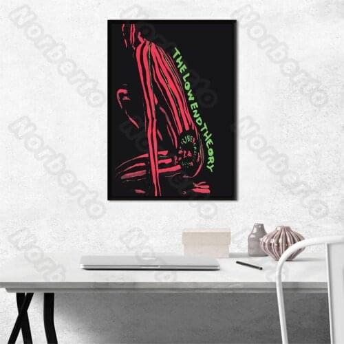 Modern Art Pictures Canvas Painting Wall Poster Man with Red Stripes Squatted On The Ground Green Letters for Home Rooms Decorat