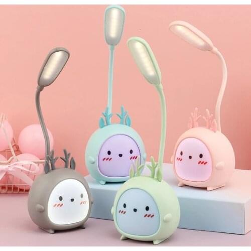 Night Light for Kids Desk Lamp Luminaria LED Table Lamp Eye Protection Reading Lamps Escritorio Lampara Chargeable Bedroom