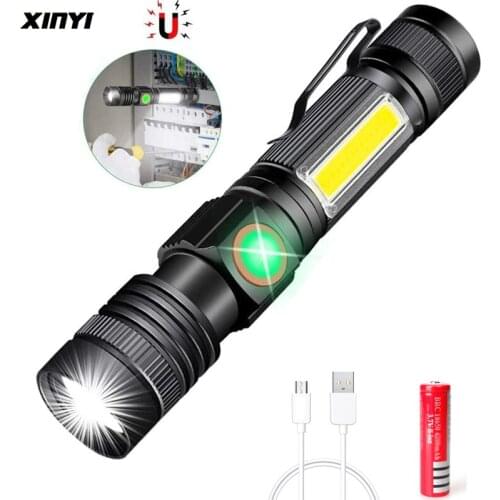 4000LM Ultra Bright LED Flashlight USB Rechargeable led torch T6 lanterna Bicycle Light Use18650 Battery.For cycling outdoors