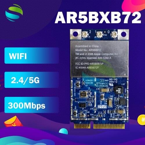 Qualcomm Atheros AR5418 AR5008 AR5BXB72 Mini PCI-e Wireless WLAN Wifi Card for 603-9432-A 607-0368-A A1181