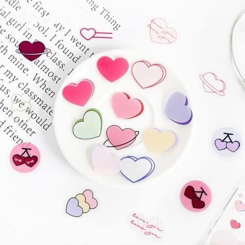 Yisuremia 40PCS/Pack Kawaii PET Waterproof Sticker For Journals Diary Planner Scrapbook Decorative Sticker School Stationery