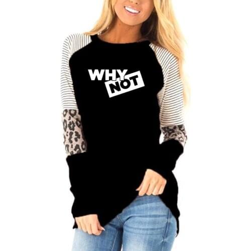 Hot AD Printing Womens T shirt Casual Round neck European and American tide Women Autumn Long Sleeve T Shirt