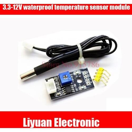 1pcs 3.3-12V waterproof temperature sensor module / 10K 1% thermistor module / high precision temperature sensor board