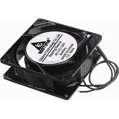 1000pcs/lot 8025s 80MM 80x80x25mm AC 110V 120V Metal Industrial Cooler Exhaust Cooling Fan