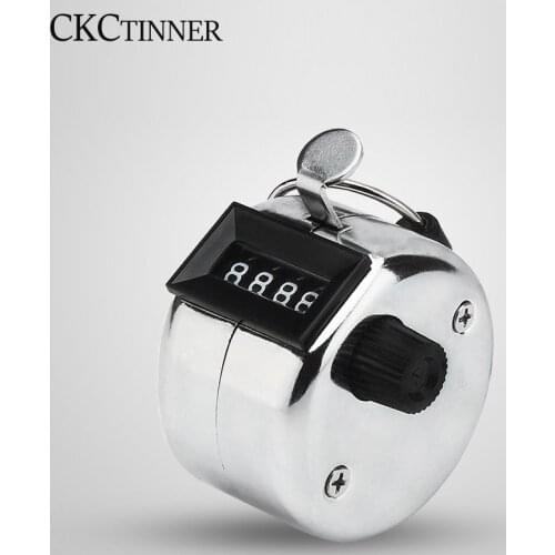 4 Digit Number Counters Mini Hand Held Tally Counter Golf Clicker Display Manual Counting Max. 9999 Counter Training Counting