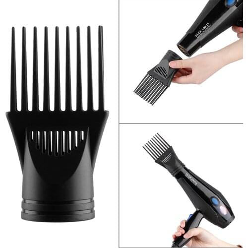 5cm Hair Nozzle Dryer Air Blow Collecting Wind Nozzle Comb Hair Diffuser Dryer Comb Heat Insulating Material for Salon Home Use