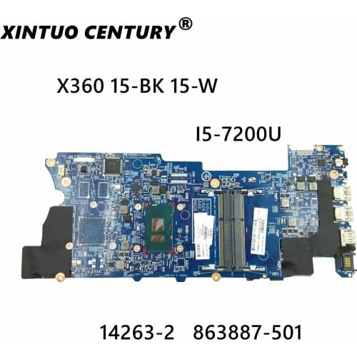 863887-601 863887-001 863887-501 For HP envy X360 15-BK 15-W 15T-W M6-W laptop motherboard 448.06202.0021 I5-7200U CPU