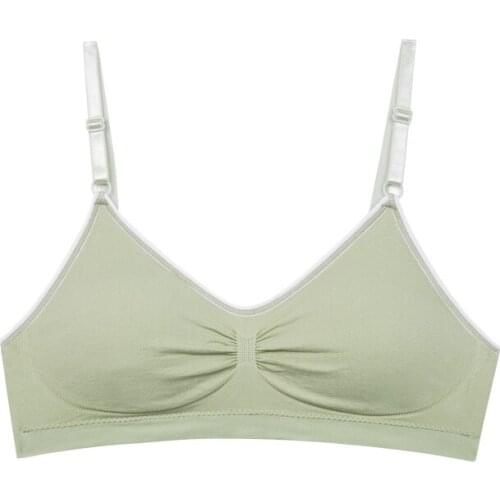 Woman Bra Female Seamless Push Up Shockproof Without Steel Ring Solid Comfortable Fitness Quick Dry Cotton Sport Underwear