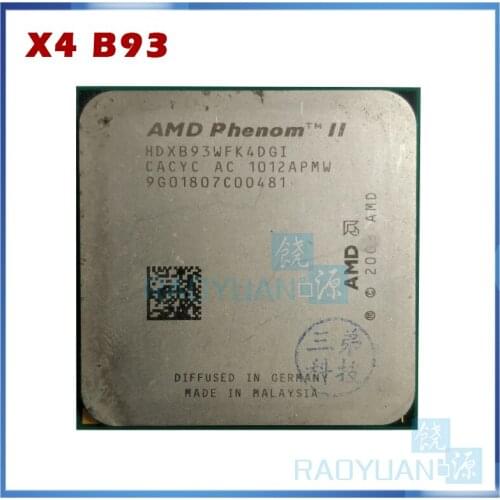 AMD Phenom II X4 B93 2.8 GHz Quad-Core CPU Processor HDXB93WFK4DGM Socket AM3