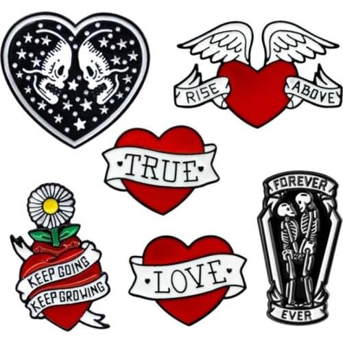 Gothic Brooch Letter Large Badges Enamel Pins On Backpack Womens Anime Badges Vintage Brooches Decorative Lapel Pin For Clothes