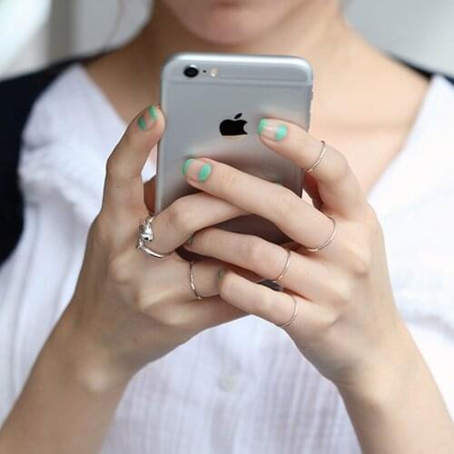 Classic fashion personality simple round single ring tail ring s925 sterling silver ring unisex