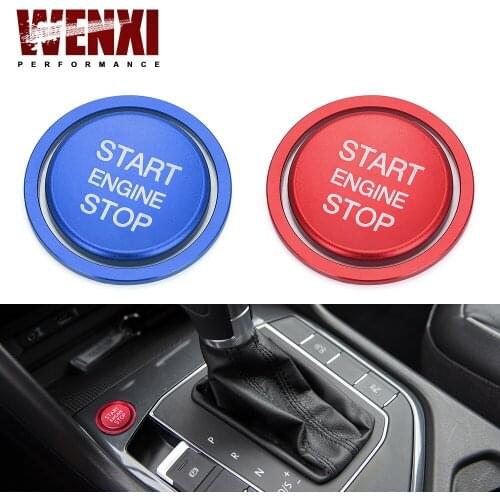Car Engine Start Stop Button Ring Ignition Cover Trim For VW Golf 7 MK7 VII GTI R Tiguan Jetta CC Arteon Passat B8 Touareg T-roc