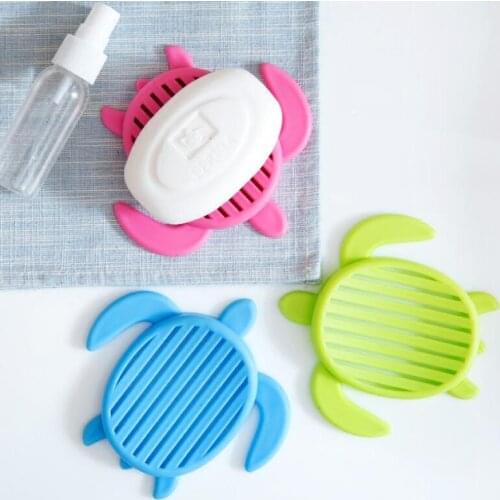 Creative Turtle Shaped Bathroom Soap Holder Draining Soap Box Kitchen Drainage Soap Dish LX4538