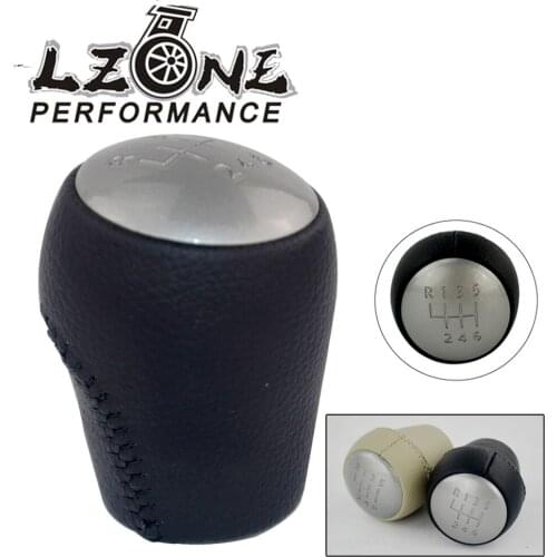 LZONE - 6 Speed Manual Car Gear Shift Knob Shifter Handball For Nissan Qashqai X-Trail MT Shift Knob 2006-2013 JR-GSK75