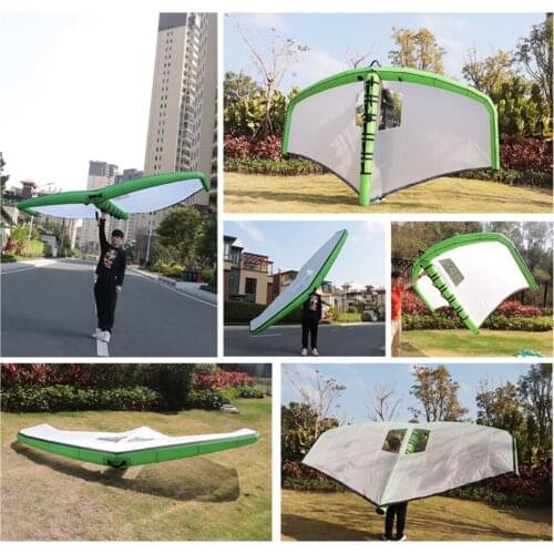 Inflatable Surfing Kite Flying Wing Handheld E-Surf Wing Kite Surfboard Kite for Outdoor Water Sports Kitesurfing Kiteboarding