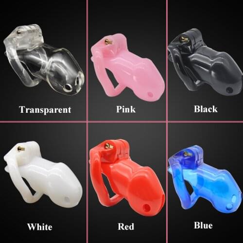 New Male Chastity Cock Cages Sex Toys For Men Penis Belt Lock With Four Penis Rings Cock Ring With Cage Gay Device Chastity Lock