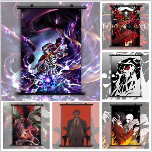 Overlord Ainz Ooal Gown Demiurge HD Print Wall Poster Scroll