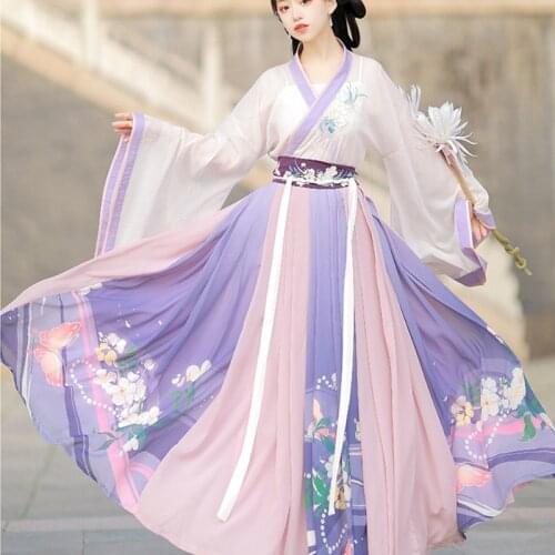 Chinese Style Dress Oriental Style Woman Vintage Hanfu Costumes Cosplay Ancient Traditional Elegant Princess Performance Clothes