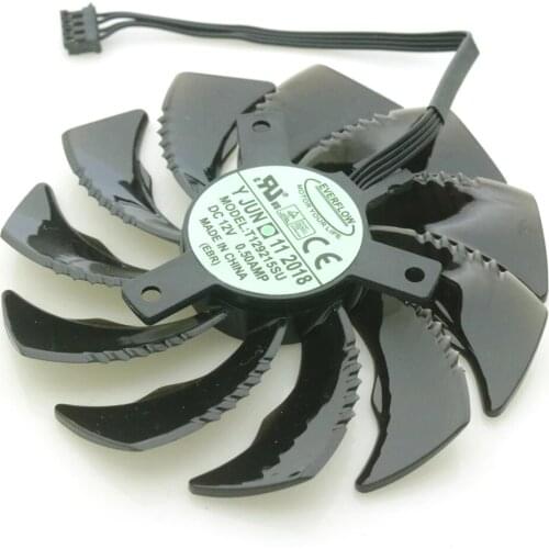 T129215SU DC12V 0.50A 85mm 40*40*40mm Fan For Gigabyte GTX1060 1070 1080 Mini ITX Graphics Card Cooling Fan 4Pin