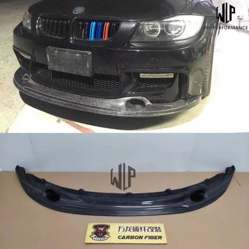 High Quality FRP / Carbon Fiber Front Bumper Front Splitter Lip Car Styling For BMW 1 Series E82 1M RZ Style Car Body Kit 04-10
