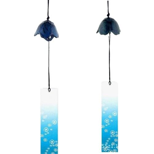 2 Pieces Japanese Furin Wind Chime Nambu Cast Iron Iwachu Bell Flower-shaped