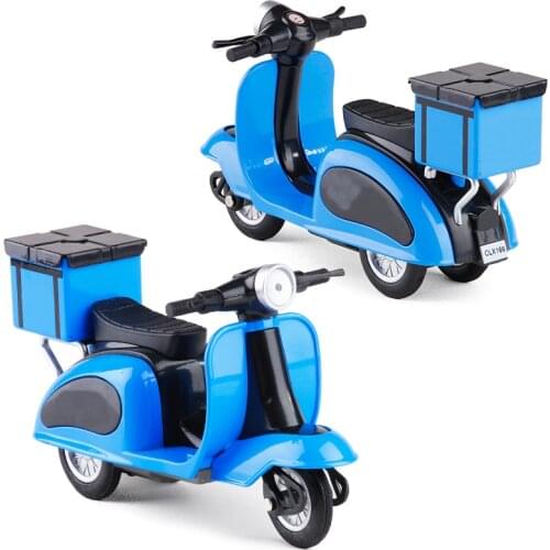 1:32 Express Delivery Motorcycle Toy Diecast Alloy Pedal Motorcycle Collectible Model For Kids Toys Juguetes Gift Free Shipping