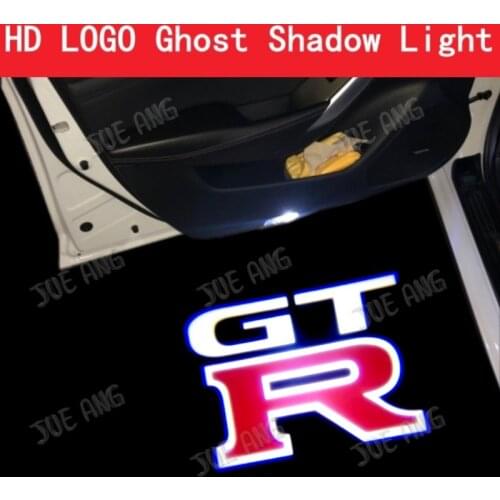2pcs For GTR R35 R34 nismo HD No Fading LED Car Door Light Projector Ghost Shadow Light Welcome Light Courtesy Atmosphere Light