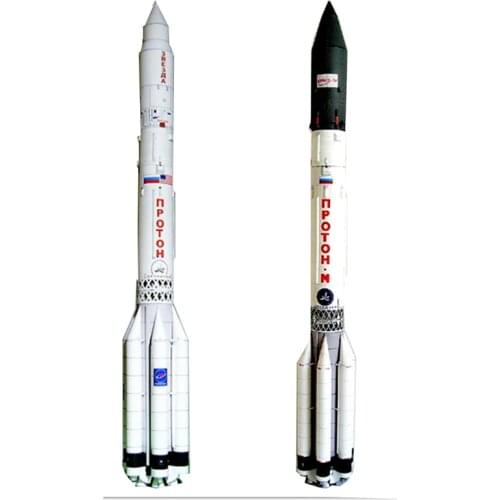 78cm 1:96 Proton M Rocket 3D Paper Model Professional Manual DIY Spaceship Series Origami Toy
