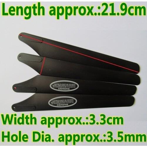 Free Shipping SYMA S031G S031 S031G - 08 Main Blades Props 2A +2 B Propellers21.9cm LT711 R/C Spare Parts Toys Helicopter Access