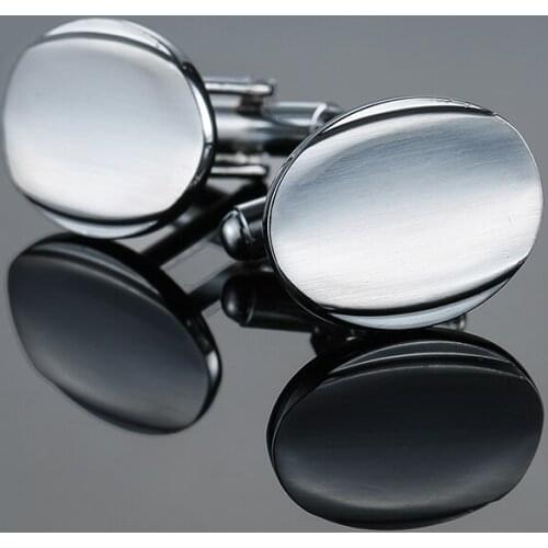 C-MAN The high-end mens shirts Cufflinks laser metal Cufflinks French wedding groom dress shirts accessories