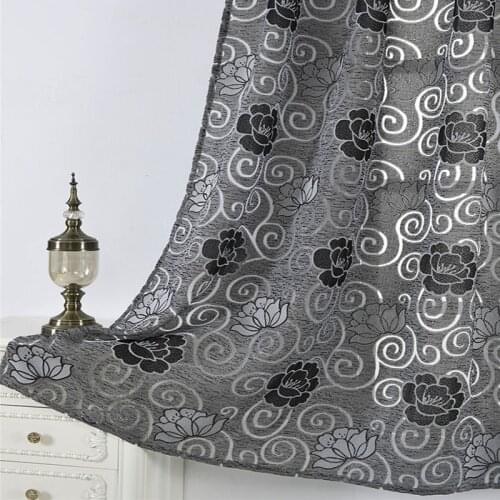 Floral Jacquard Sheer Curtains for Bedroom Burgundy Voile Leaves Embroidered Villa Hall Kitchen Sliding Door Drapes Tenda
